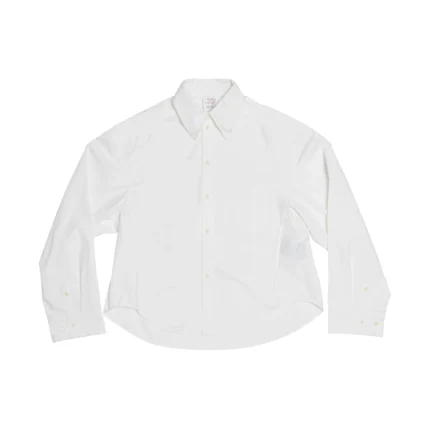 Button-Down Collar White Shirt