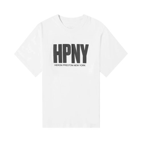 Heron Preston Logo Print T-Shirt White Heron Preston Logo Print T-Shirt White