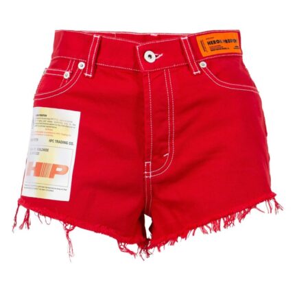 Heron Preston Garment Dyed Shorts Red
