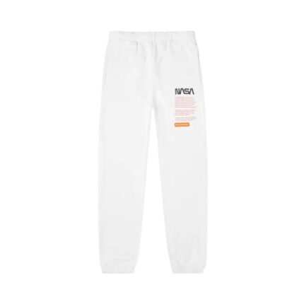 Heron Preston Nasa Facts Sweatpants White
