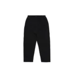 Black Open Hem Sweatpants