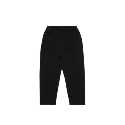 Black Open Hem Sweatpants