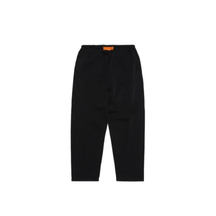 Black Open Hem Sweatpants