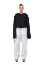 Heron Preston White Double Knee Pant