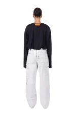 Heron Preston White Double Knee Pant
