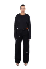 Heron Preston Black Double Knee Pant