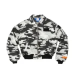 Snow Camo Bomber Jacket